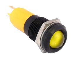 CML INNOVATIVE TECHNOLOGIES 192113Z2 发光二极管指示器 面板安装, 黄色, 24 V, 14 mm, 20 mA, 50 mcd, IP67