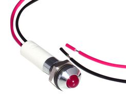 CML INNOVATIVE TECHNOLOGIES 19040353WEC 发光二极管指示器 面板安装, 红色, 24 VDC, 8 mm, 20 mA, 80 mcd, IP67