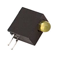 CML INNOVATIVE TECHNOLOGIES 15701003 电路板指示灯, 黄色, 1 LED灯, 通孔安装, T-1 (3mm), 20 mA, 35 mcd