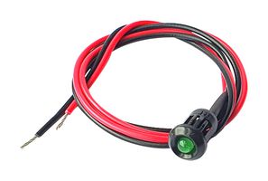 CML INNOVATIVE TECHNOLOGIES TA300313 发光二极管指示器 面板安装, 绿色, 24 VDC, 6 mm, 16 mA, 13 mcd
