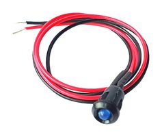 CML INNOVATIVE TECHNOLOGIES TA300073 发光二极管指示器 面板安装, 蓝色, 2.9 VDC, 6 mm, 20 mA, 190 mcd