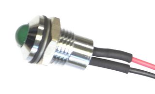 CML INNOVATIVE TECHNOLOGIES 19040301WE 发光二极管指示器 面板安装, 绿色, 24 V, 8 mm, 22 mA, 44 mcd