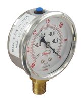DWYER SGY-D10322N-GF Pressure Gauge, Industrial, 30psi, -20 to 60°C, 1/4" MNPT, Glycerin Filled