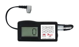 DWYER UTG Ultrasonic Thickness Gauge, 0.047" to 7.87" Range, 0.001" Resolution, 4Digit LCD, 1.5V AAA Batteries