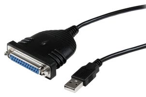 STARTECH ICUSB1284D25 Computer Cable, USB 2.0 A Plug, D Subminiature Socket, 25 Way, 6 ft, 1.8 m, Black
