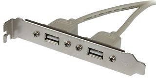 STARTECH USBPLATE 电脑线缆,2端口USB-A母插座板适配器,USB面板