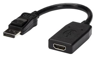 STARTECH DP2HDMI 音频/视频电缆组件, 显示端口插头, HDMI插座, 5 ", 127 mm, 黑色