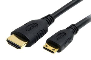 STARTECH HDACMM1M 音频/视频线缆组件，1m Mini HDMI转HDMI线缆适配器/转换器，支持4K，高速