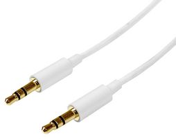 STARTECH MU3MMMSWH 音频/视频电缆组件, 3.5mm迷你立体声插头, 3.5mm迷你立体声插头, 9.8 ft, 3 m, 白色
