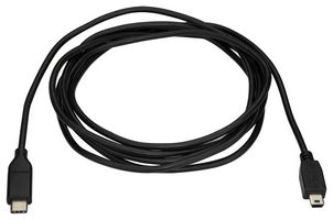 STARTECH USB2CMB2M USB 线缆,2 m(6 ft)USB-C 转 Mini USB 线缆,公/公,USB 2.0