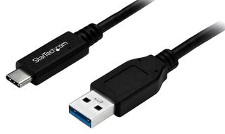 STARTECH USB315AC1M USB 数据线，1 m（3 ft）USB 至 USB-C 数据线，公/公，USB 3.0（5Gbps），USB-A 至 USB-C