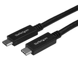 STARTECH USB31CC50CM vUSB 数据线,0.5 m USB-C 转 USB-C 数据线,公/公,USB 3.1 数据线 (10Gbps)