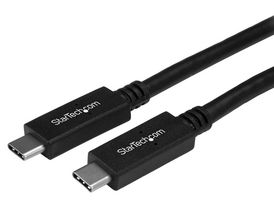 STARTECH USB31CC1M USB 数据线,1 m(3 ft)USB-C 数据线,公/公,USB 3.1(10Gbps),USB-IF 认证