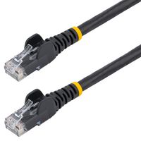 STARTECH N6PATC150CMBK 以太网线,1.5m CAT6 线缆,黑色 CAT6 跳线,防勾挂 RJ45 接口,ETL