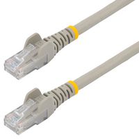STARTECH N6PATC750CMGR Ethernet Cable, 7.5 m CAT6 Cable, Grey CAT6 Patch Cord, Snagless RJ45 Connector, ETL