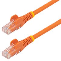 STARTECH N6PATC150CMOR 以太网线,1.5 m CAT6 线缆,橙色 CAT6 跳线,防勾挂 RJ45 接口,ETL