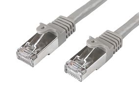 STARTECH N6SPAT1MGR Ethernet Cable, Cat6 Patch Cable, Shielded (SFTP), 1m, Gray