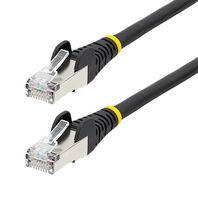 STARTECH NLBK-50C-CAT6A-PATCH 以太网线,50cm CAT6a 以太网线 LSZH,10 GbE 防缠绕 100W PoE SFTP 网络线