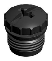 AMPHENOL CONEC 43-16211 Dust Cap / Cover, Black, Protective Cap, CONEC M12 Socket Connectors