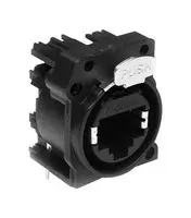 AMPHENOL AUDIO RJX8FA6HB 模块连接器, RJ45 插座, 1 x 1 (端口), 8P8C, Cat6, IP40, 面板PCB安装