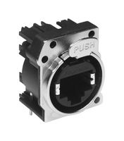 AMPHENOL AUDIO RJX8FB3HB 模块连接器, RJ45 插座, 1 x 1 (端口), 8P8C, IP40, 面板PCB安装