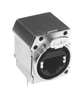 AMPHENOL AUDIO RJX8FB5HEB 模块连接器, RJ45 插座, 1 x 1 (端口), 8P8C, Cat5e, IP40, 面板PCB安装