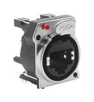 AMPHENOL AUDIO RJX8FB5VRGB 模块连接器, RJ45 插座, 1 x 1 (端口), 8P8C, Cat5e, IP40, 面板PCB安装