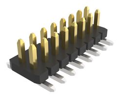 AMPHENOL COMMUNICATIONS SOLUTIONS 10166143-00016C1LF 引脚针座, 板至板, 1.27 mm, 2 排, 16 触点, 表面安装直型, Minitek127 10166143 Series