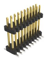 AMPHENOL COMMUNICATIONS SOLUTIONS 10170636-01E520ALF 引脚针座, 板至板, 1.27 mm, 2 排, 20 触点, 表面安装直型, Minitek127 10170636 Series