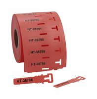 HELLERMANNTYTON 556-80587 TAGPU12X74-LOOP-PUR-RD