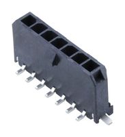 MOLEX 43650-0724. 引脚针座, 线至板, 3 mm, 1 排, 7 触点, 表面安装直型, Micro-Fit 3.0 43650 Series