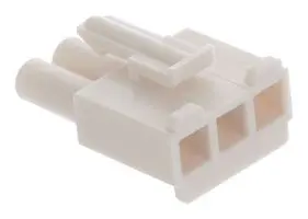 MOLEX 19091-036 Connector Housing, Natural, Standard .093" 3191 Series, Receptacle, 3 Ways, 6.7 mm