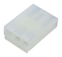 MOLEX 19092-039 Connector Housing, Natural, Standard .093" 3191 Series, Plug, 3 Ways, 6.7 mm
