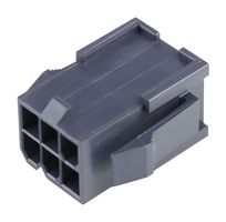 MOLEX 46993-0610. 连接器外壳, 黑色, Mini-Fit Jr. 46993 Series, 插头, 6 路, 4.2 mm