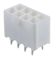 MOLEX 46015-0802.. 引脚针座, 电源, 线至板, 4.2 mm, 2 排, 8 触点, 通孔直型, Mini-Fit Plus 46015 Series