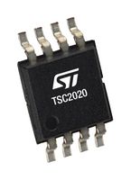 STMICROELECTRONICS TSC2020IYDT Current Sense Amplifier, High Side, Low Side, 750 kHz, SOIC, 8 Pins, -40 °C, 125 °C