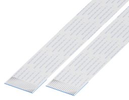 GCT 10-18-A-0152-C-4-08-4-T FFC/FPC线缆, 18 芯, 1 mm, 同相触芯, 6 ", 152 mm, 白色