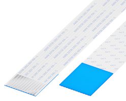 GCT 10-12-D-0228-C-4-08-4-T FFC/FPC线缆, 12 芯, 1 mm, 逆相触芯, 9 ", 228 mm, 白色