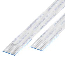 GCT 10-06-A-0304-C-4-08-4-T FFC / FPC Cable, 6 Core, 1 mm, Same Sided Contacts, 12 ", 304 mm, White