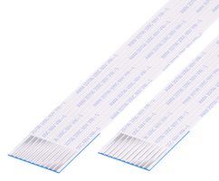 GCT 10-11-A-0254-C-4-08-4-T FFC/FPC线缆, 11 芯, 1 mm, 同相触芯, 10 ", 254 mm, 白色