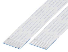 GCT 10-15-A-0101-C-4-08-4-T FFC/FPC线缆, 15 芯, 1 mm, 同相触芯, 4 ", 101 mm, 白色