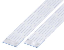GCT 10-16-A-0152-C-4-08-4-T FFC / FPC Cable, 16 Core, 1 mm, Same Sided Contacts, 6 ", 152 mm, White