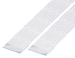 GCT 10-20-A-0152-C-4-08-4-T FFC / FPC Cable, 20 Core, 1 mm, Same Sided Contacts, 6 ", 152 mm, White