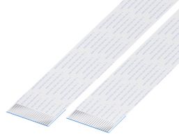 GCT 10-22-A-0152-C-4-08-4-T FFC/FPC线缆, 22 芯, 1 mm, 同相触芯, 6 ", 152 mm, 白色