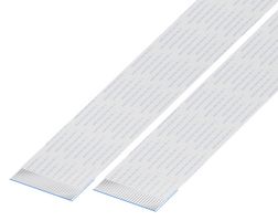 GCT 10-26-A-0076-C-4-08-4-T FFC / FPC Cable, 26 Core, 1 mm, Same Sided Contacts, 3 ", 76 mm, White