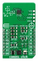 MIKROELEKTRONIKA MIKROE-5687 附加电路板，LSM6DSL Click，3 轴数字加速计/陀螺仪，I2C，SPI，3.3V 输入