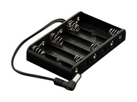 DFROBOT FIT0141 Battery Holder, AA, 6 Cell, DC2.1 Power Jack x1, 93 x 57 x 15 mm