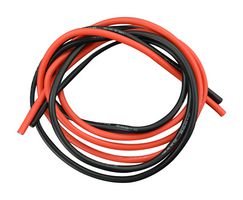 DFROBOT FIT0582 线缆, 有机硅, Red, Black, 12 AWG, 3.28 ft
