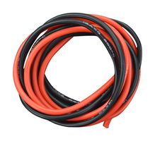 DFROBOT FIT0583 线缆, 有机硅, Red, Black, 14 AWG, 3.28 ft