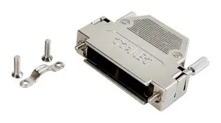 AMPHENOL CONEC 165X10929XE D Sub Backshell, 25Pos, DB, 180°, Metallised ABS (Acrylonitrile Butadiene Styrene) Body